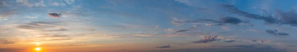 Fantastic clouds at sunrise Stock Photos