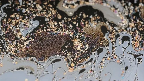 Fantastic color liquid structure in motion Video stock 133697689