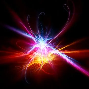Fantastic colour flower Stock Illustration