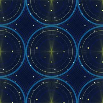 Fantastic cosmic seamles pattern Stock Illustration