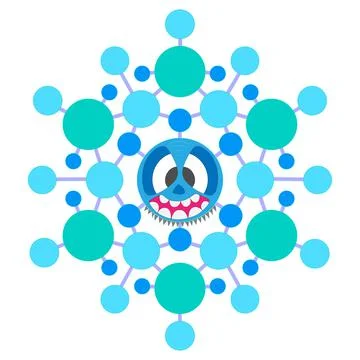 Fantastic crazy snowflake Stock Illustration
