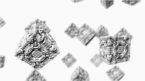 Fantastic cubes.Seamless loop Stock Footage 46566785
