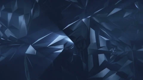 Fantastic Dark Blue Polygons Background Stock Footage 107669740