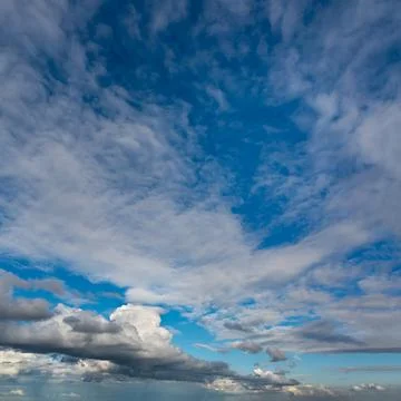 Fantastic dark thunderclouds Stock Photos