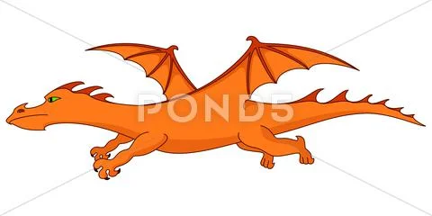 Fantastic dragon Stock Illustration