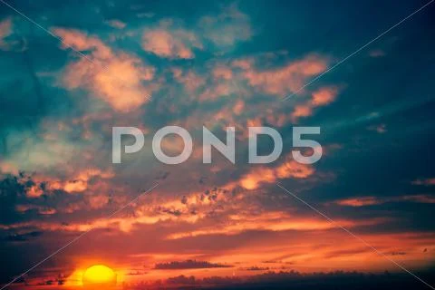 Fantastic evening, abstract natural backgrounds Stock Photos