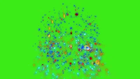 Fantastic fireworks Video stock 303308091