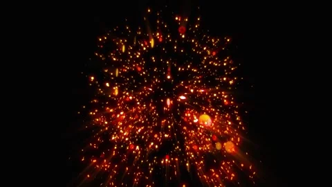 Fantastic fireworks Stockbeeldmateriaal 303308463