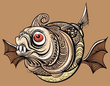 Fantastic fish Stock-Illustration