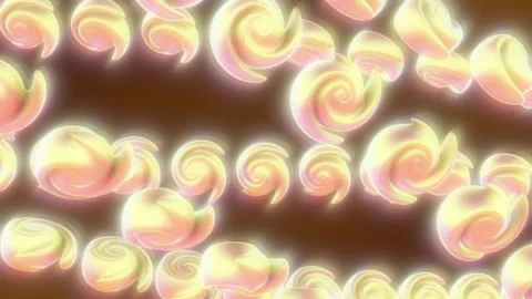 Fantastic Floating Rotating Shells. Stock Footage 295780404