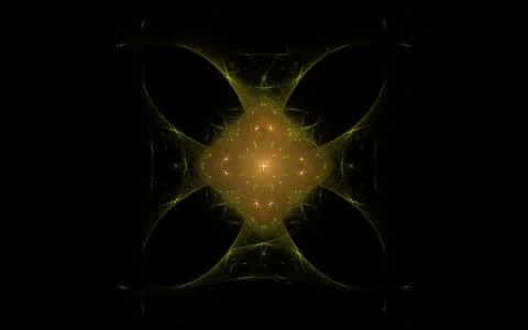 Fantastic flower on a dark background Stock Illustration