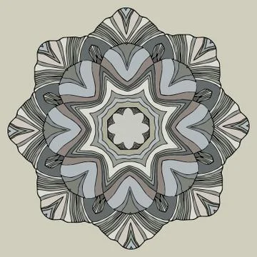 Fantastic flower Stock Illustration