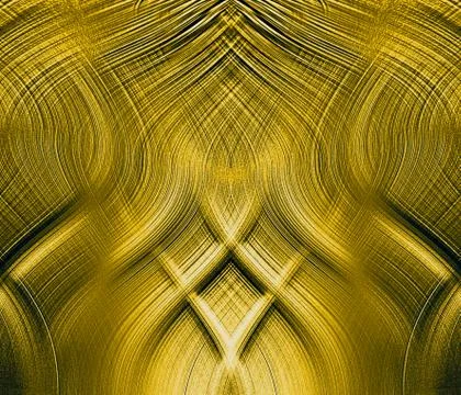 Fantastic golden interlocking threads Stock Photos