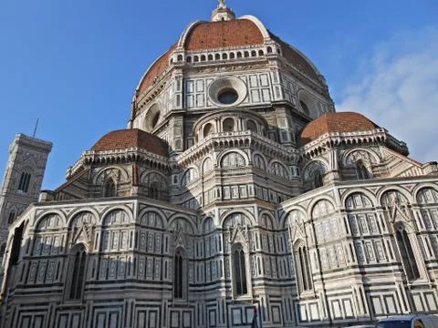 Fantastic historic cathedral in the center of Florence Stock Photos