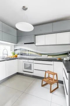 Fantastic kitchen design Stock Photos