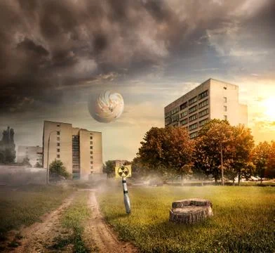 Fantastic landscape Illustrazione stock