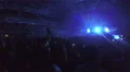 Fantastic light effects in darkness. Fans enjoying performance of music idol 4k or 4k+ Resolution