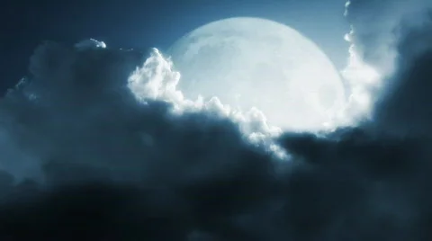 Fantastic moon Stock Footage 568796