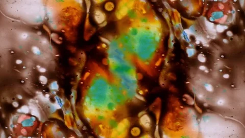 Fantastic Patterns of Colors and Paints Видео 80397965