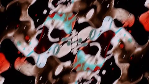 Fantastic Patterns of Colors and Paints Video stock 80398240