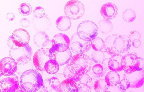 Fantastic pink bubbles Stock Photos