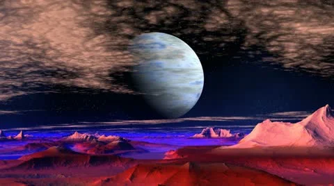 Fantastic planet. Stock Footage 10849006