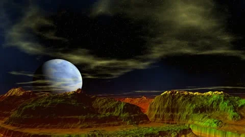 Fantastic planet. Stock Footage 10866821