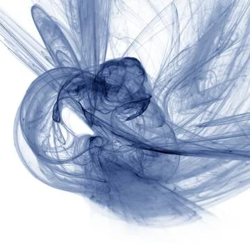 Fantastic play of dynamic light translucent smoke. Fractal art graphics Stock Illustration