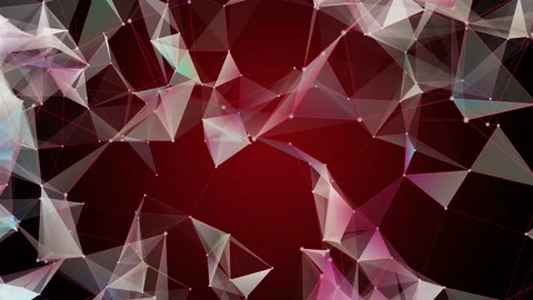 Fantastic plexus animation with modern triangles in motion, 4096x2304 loop 4K Vídeos de archivo 140306959