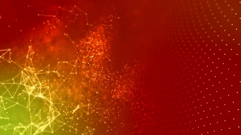 Fantastic plexus of triangles and moving points Stock Footage 100879985