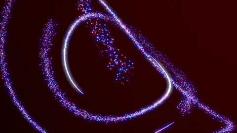 Fantastic Rainbow Particle Movement Video stock 271243313