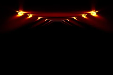 Fantastic red background with spotlights Illustration