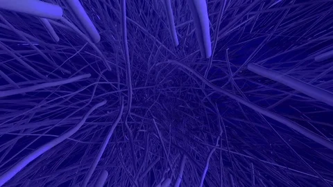 Fantastic sci fi abstract Background.Flying stripes in 3D space. Stock Footage 84911276