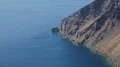 Fantastic seascape of endless deep blue Aegean Sea with Cycladic islands, Greece HD Footage
