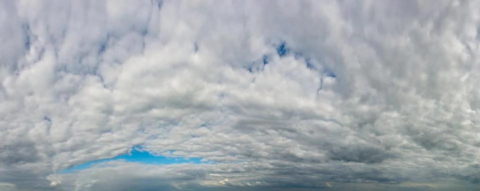 Fantastic soft thunderclouds, sky panorama Stock Photos