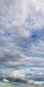 Fantastic soft thunderclouds, sky panorama Stock Photos