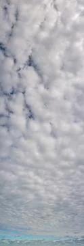 Fantastic soft thunderclouds, sky panorama Stock Photos