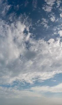 Fantastic soft thunderclouds, sky panorama Stock Photos