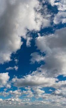Fantastic soft thunderclouds, sky panorama Stock Photos