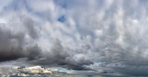 Fantastic soft thunderclouds, sky panorama Stock Photos