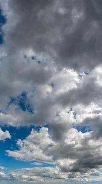 Fantastic soft thunderclouds, sky panorama Foto stock