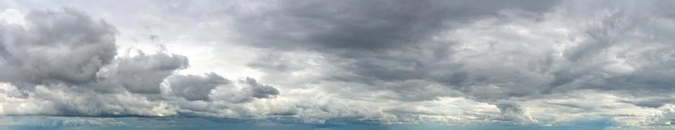 Fantastic soft thunderclouds, sky panorama Stock-Fotos
