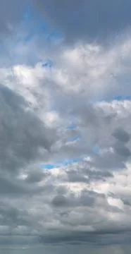 Fantastic soft thunderclouds, sky panorama Stock Photos