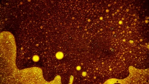 Fantastic structure of bubbles. Abstract paint reactions. Bubble flow expansion. Stock Footage 122049855