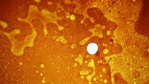 Fantastic structure of bubbles. Abstract paint reactions. Bubble flow expansion. Stock Footage 122052044