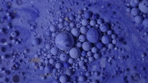 Fantastic structure of colorful bubbles. Abstract colorful paint. Stock Footage 169726151