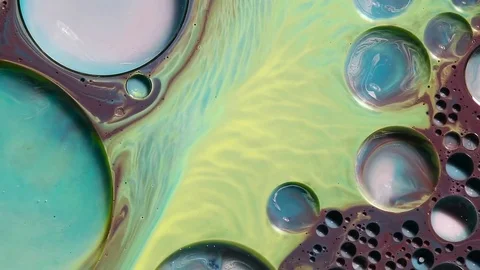 Fantastic structure of colorful bubbles. Stock Footage 81017275