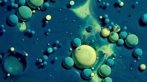 Fantastic structure of colorful bubbles. Stock Footage 81017301