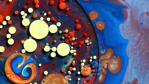 Fantastic structure of colorful bubbles. Stock Footage 81146694