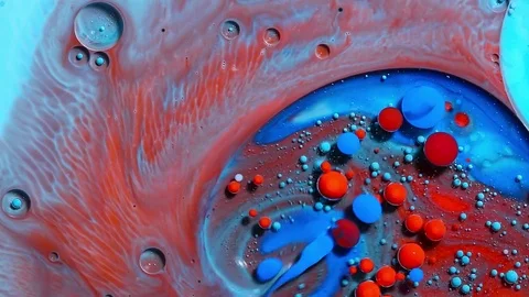 Fantastic structure of colorful bubbles. Stock Footage 81247396